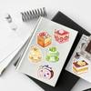 1set Cake stickers, hand drawn dessert bags, water bottles, phone cases, hand accounts, laptop decorations, art stickers