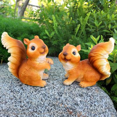 Creative Outdoor Resin Squirrel Figurine Simulation Animal Artwork As Decoration