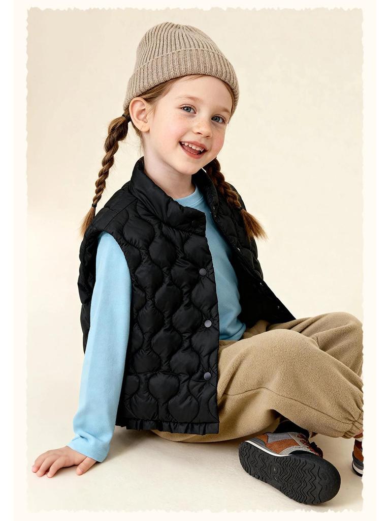 Tongbei Kids' 2025 Winter Warm & Windproof Vest - Versatile & Stylish