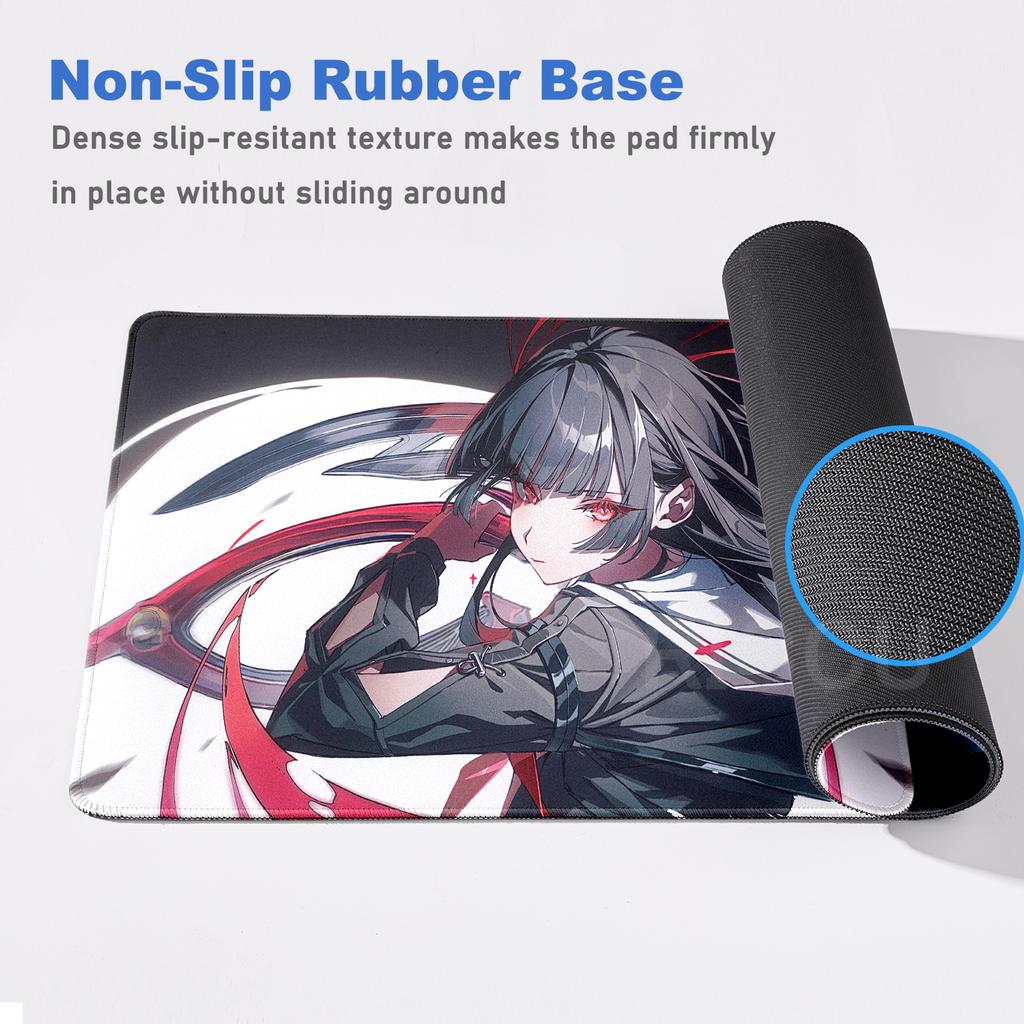 Anime Girl Chisa Mouse Pads Game Wuthering Waves Pattern Carpet PC Gaming Accessories PC Nonslip Desk Mat Extended Rubber Carpet