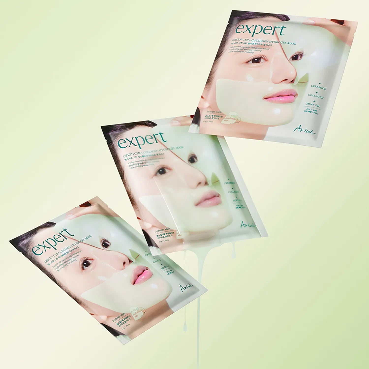 Ariul Expert Green Cera Collagen Hydrogel Mask 4ea 4pcs