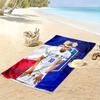Kylian Mbappé Vibes Beach Towel, Large Soft Quick Dry Towel for Beach Camping Swimming