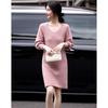 Demana Cloud-Soft V-Neck Knitted Dress