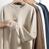 Cotone Donna Tinta Unita Girocollo Manica Lunga Felpa con Cappuccio Moda Ladies Streetwear Morbida Pullover Maglione Top