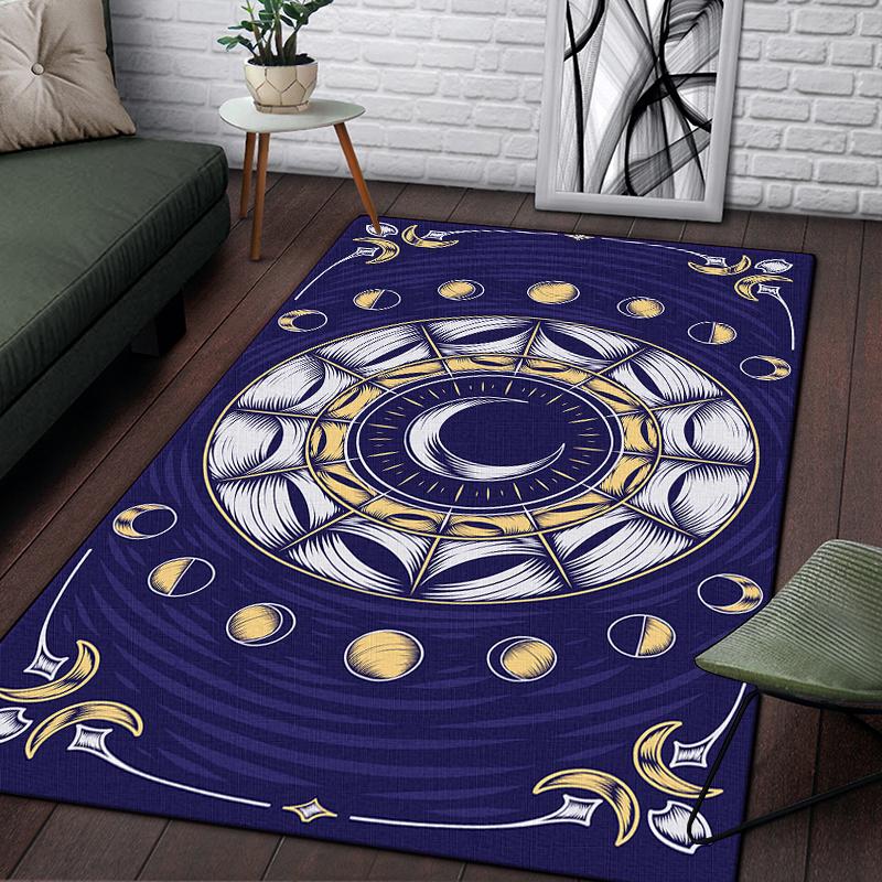Scale of Justice Magic Astrology Esoteric Pattern Decorative Square Rug Modern Living Room Floor Matte Bedroom Carpet Poster Mat