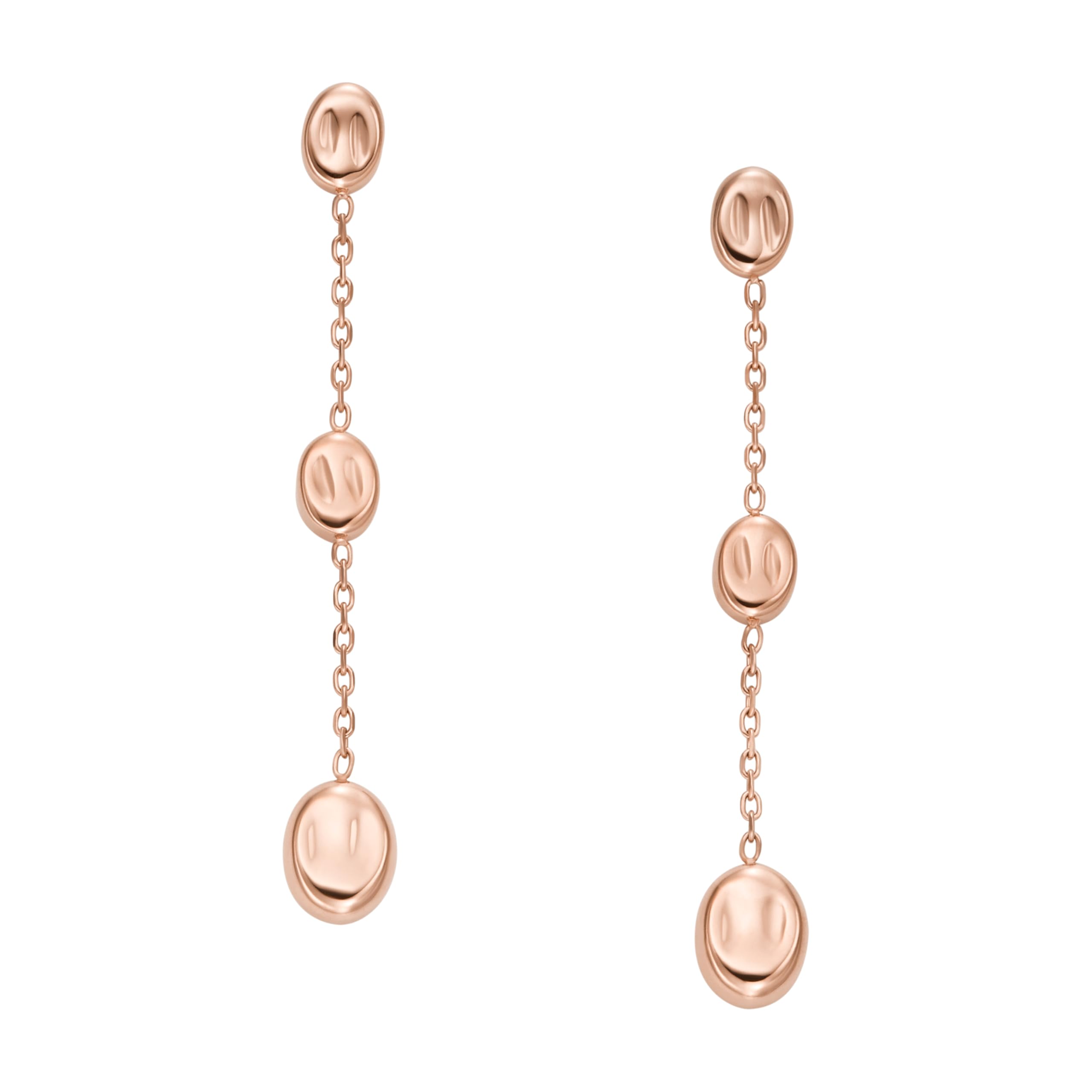

Skagen Women s ANJA PEBBLE Rose Gold-Tone Stainless Steel Drop Earrings, SKJ1846791