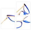 Occhiali da lettura più recenti con effetto occhio di gatto verde per donna, anti luce blu, per presbiopia, con lenti di ingrandimento +2 +6, occhiali