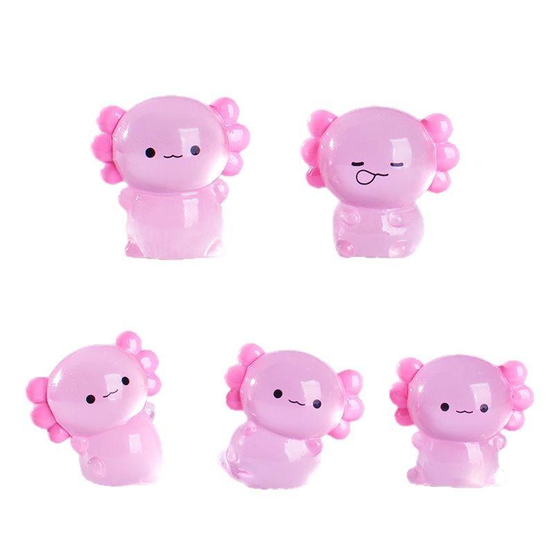 Cartoon Cute Luminous Animal Hexagonal Dragon Fish Tank Moss Landscape Accessory Handicraft Mini Small Ornament