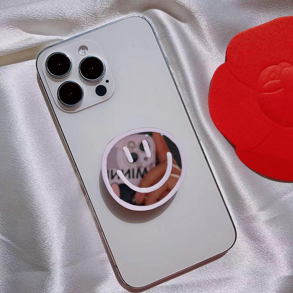 Smiley Face Faltbarer Handyhalter & Spiegel