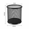 2 pcs Metal Storage Tube Round Desktop Organizer Decorative Pen Holder  Cosmetic Arrangement