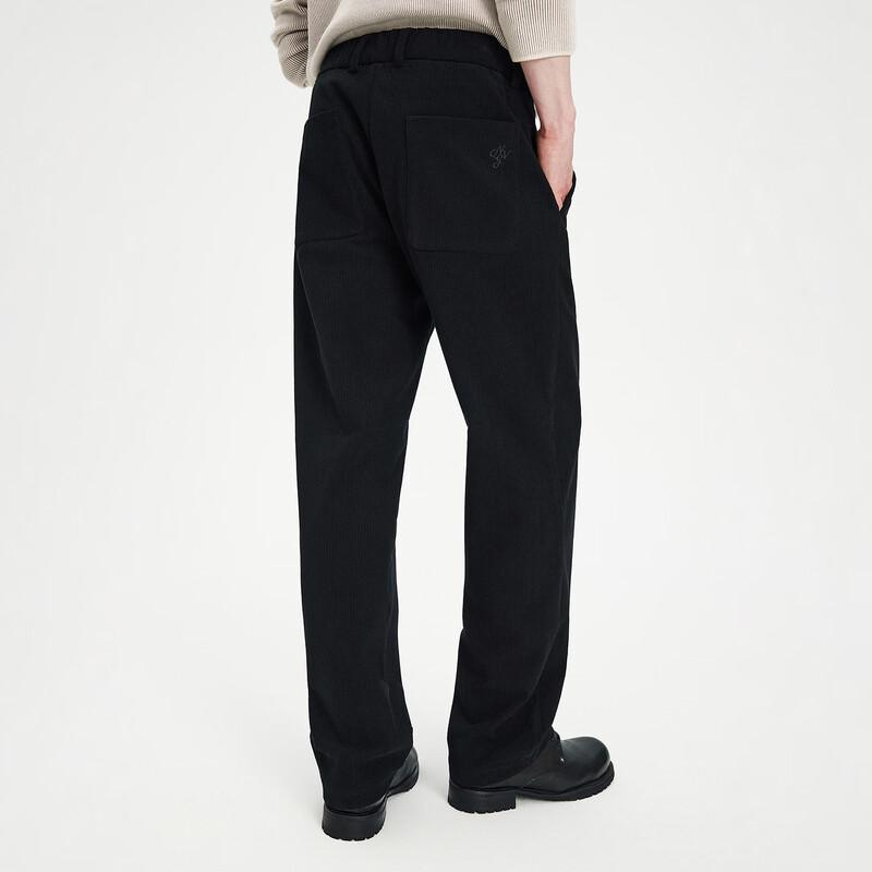 Navigare Men's 2026 F/W Corduroy Balloon Fit Loose Wide-Leg Pants