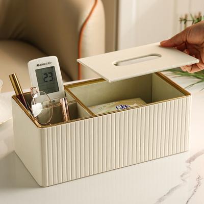 Caixa de tecido sala estar high-end casa simples e moderno caixa de papel criativo mesa de café desktop caixa de armazenamento de controle remoto
