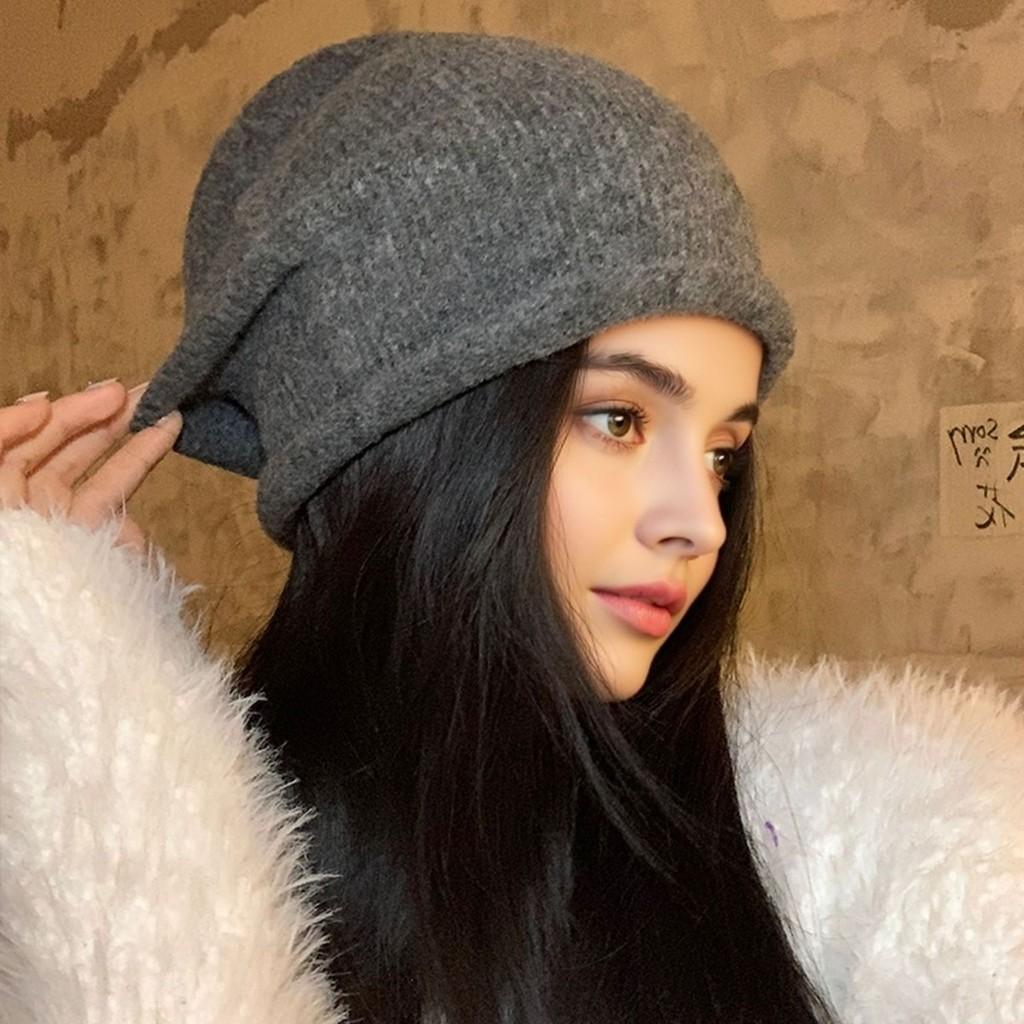 Wool Blend Beanie Hat For Women With Windproof Feature For Fall And Winter Casual Wear