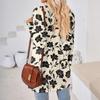 Womens Tops Loose V-neck Contrast Color Split Loose Long Sleeve T-shirt Women's Tops