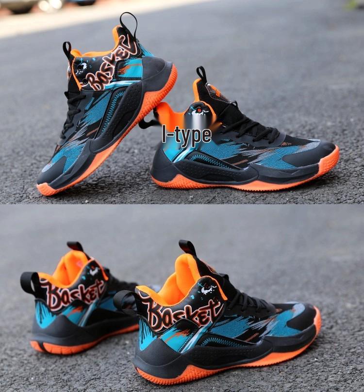 2026 Men's High-Top Breathable Basketball & Running Shoes - Non-Slip, Wear-Resistant for Teens & Adults, Spring/Summer Collection