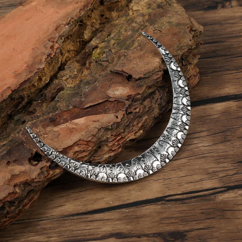 Vintage Forest Crescent Moon Hair Pin Women Hair Accessory