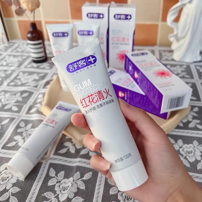 Shuke Safflower Herbal Heat-Clearing Fluoride-Free Toothpaste