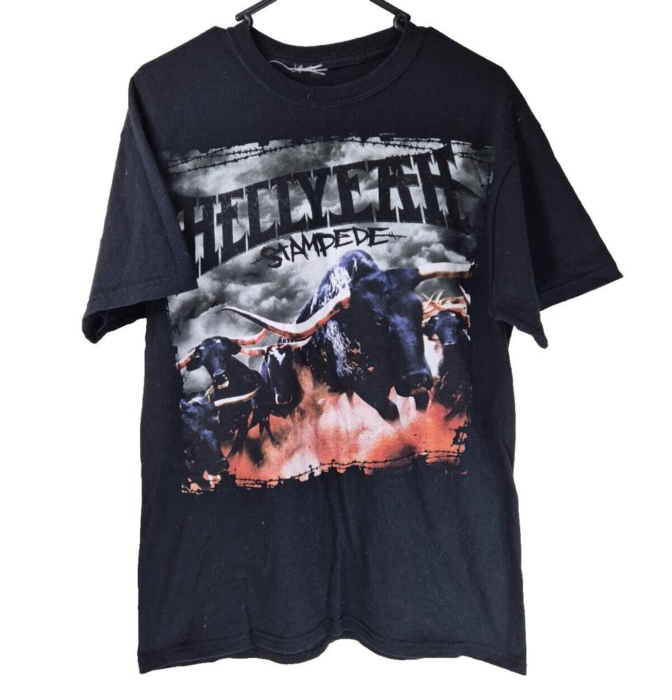 

Hellyeah Stampede TShirt Size Medium American Heav Metal Band Music 2010 Unisex T-Shirt XXXL
