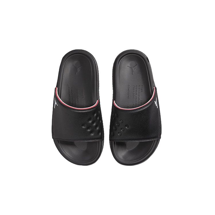 Air Jordan Play Slide GS Black University Red Kids Sneakers Photon-Dust Off-Noir DN3596-060