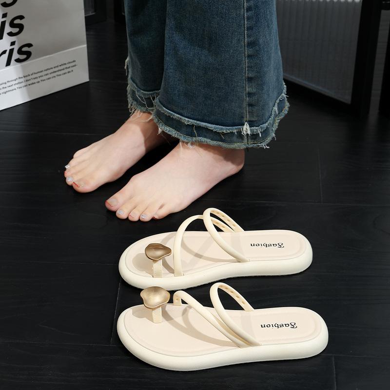 

Шлепанцы на толстой подошве для улицы, летние новые домашние высококачественные пляжные шлепанцы-зажималки 36