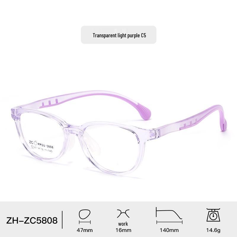 Bequeme PPSU-Brille mit Silikon-Nasenpolstern für Jugendliche – Unisex und für Sehstärken geeignet