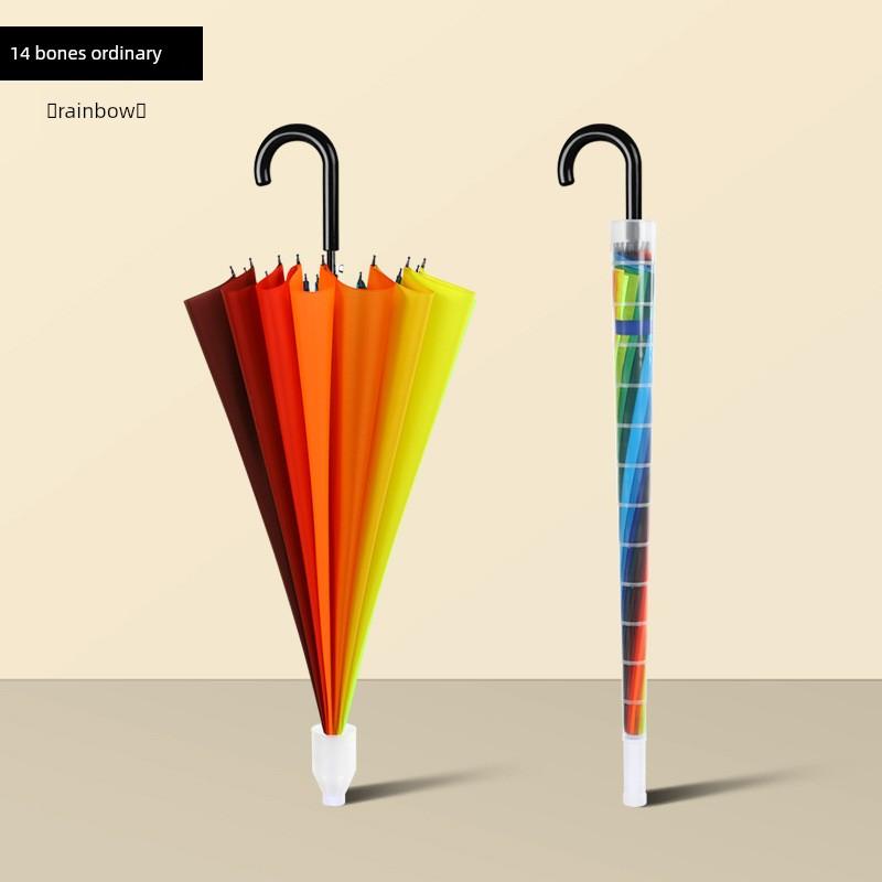 Waterproof Umbrella, Double-Sized Reinforced Long-Handled Umbrella for Men, Wind-Resistant, Extra-Large Straight Umbrella for Three People, Can Be