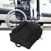 Large Capacity Wheelchair Storage Bag Black Color Waterproof Hanging Bag  For Wheelchair Users
