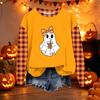 Women's Casual Long Sleeve Loose Fit Halloween Printed Sweatshirt