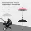 Portable Baby Stroller Parasol Universal Waterproof Pram Umbrella With Clamp 360 Degree Adjustable For Trolley Bike Wheelchair