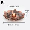 1PC Alloy Stick Holder Incense Burner Retro Lotus Plate Home Decoration Line Incense Ash Catcher