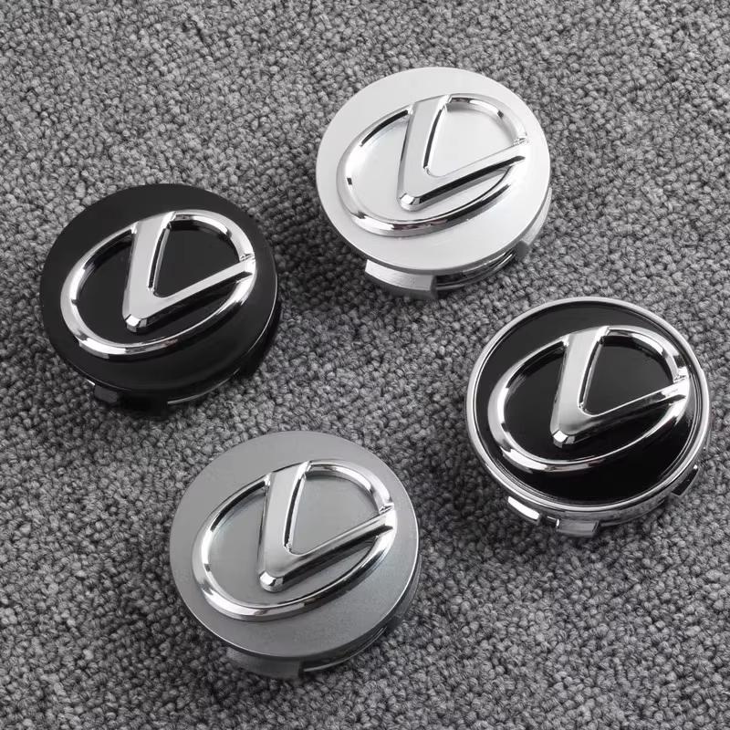 HST5  4 PCS 62mm Car Wheel Center Hub Caps for Lexus Emblem ES300 IS300 IS350 ES250 ES350 IS250 CT200H GS350 NX200