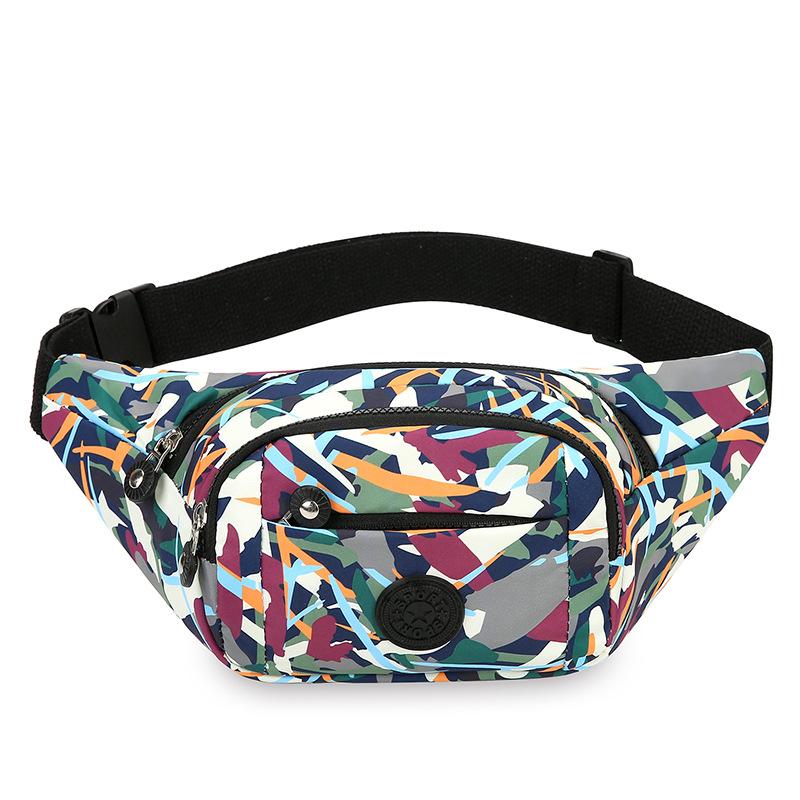 New Ladies Purse Colorful Printing Large Capacity Casual Slung Chest Bag Portable Mobile Phone Bag Cashier Wallet