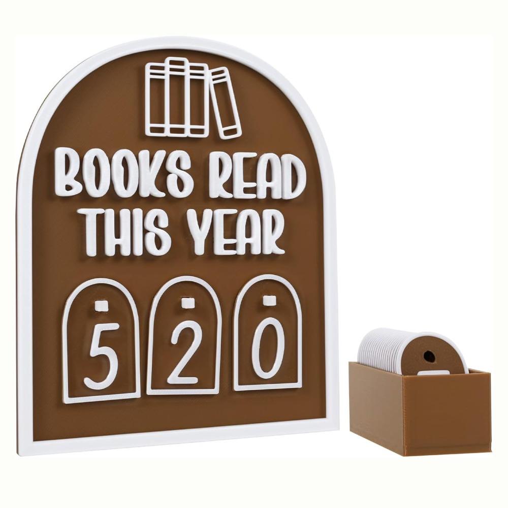 

Books Read This Year Book Read Counter Counter Function Decorative Sign Home Decor коричневий
