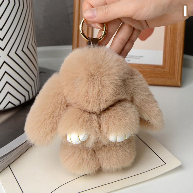 15Cm Rabbit Fur Keychain Women Bag Car Key Chain Pendant Decoration Jewelry Bags