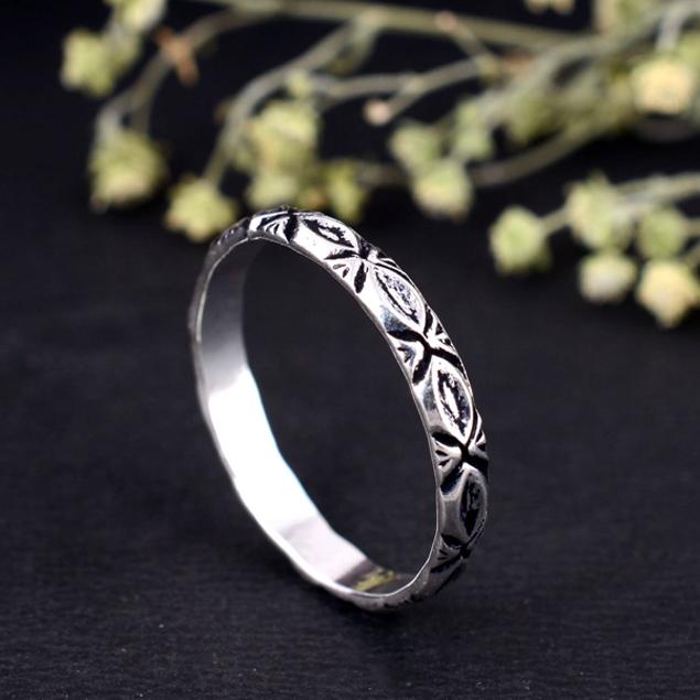 Therapeutic Silver Ring, Pain Relief for Hands, Arthritis Support, Boho Style, Dainty Jewelry