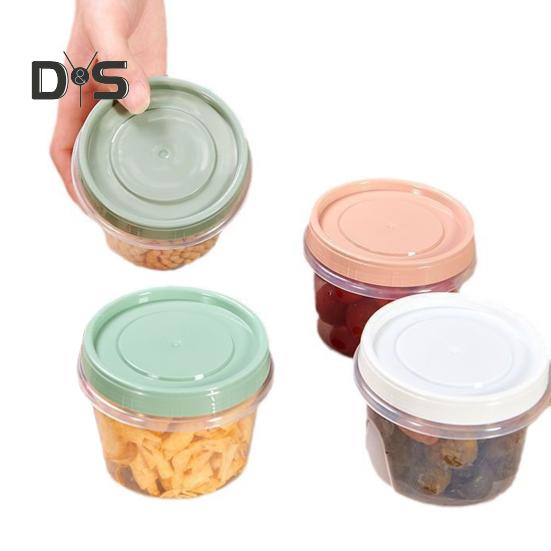 4Pcs Salad Dressing Containers 500ml BPA-Free Food Container for Snacks Condiment Sauce Reusable Sauce Cups for Lunch Box Fruit Nuts Yogurt Storage
