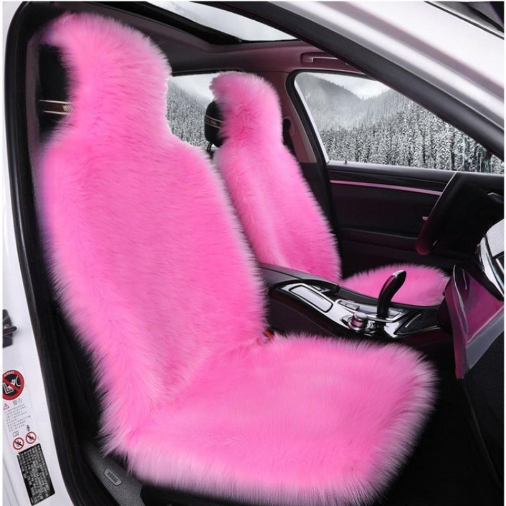 New Warm Plush Car Seat Covers Fluffy Universal Car Seat Cushion Wool Velvet Full Cover Auto Seat-Cover Mat Winter
