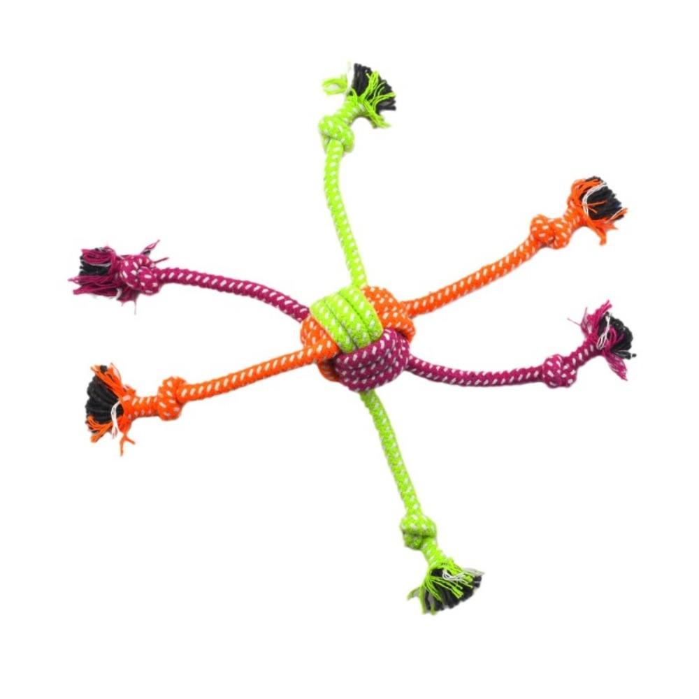 Dog Chewing Toy Pet Molar Bite-resistant Cotton Rope Knot for Dog Puppy Durable Teeth Cleaning Interactive Toy Pet Supplies