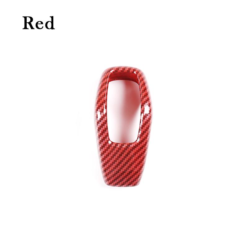 Car Gear Head Shift Knob Cover Trim ABS Carbon Fiber Auto Sticker For Land Range Rover Sport RR Sport 2018- Car Accessories