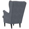 Armchair Dark Grey Velvet