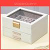 Jewelry Storage Box Pu Leather Large Capacity Organizer For Home And Travel