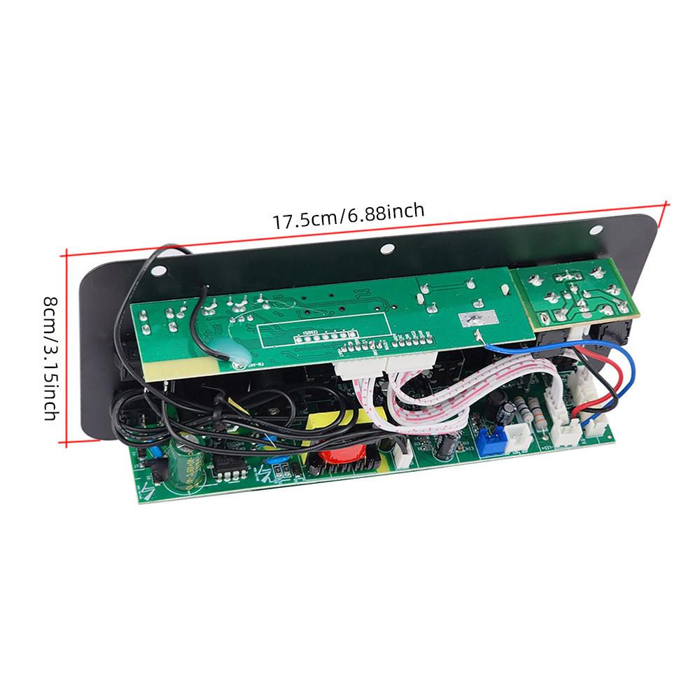 110V 220V 12V Digitálna Bluetooth zosilňovačová doska Subwoofer Dvojitý mikrofón Karaoke zosilňovač Reproduktor Domáce kino DIY 30W