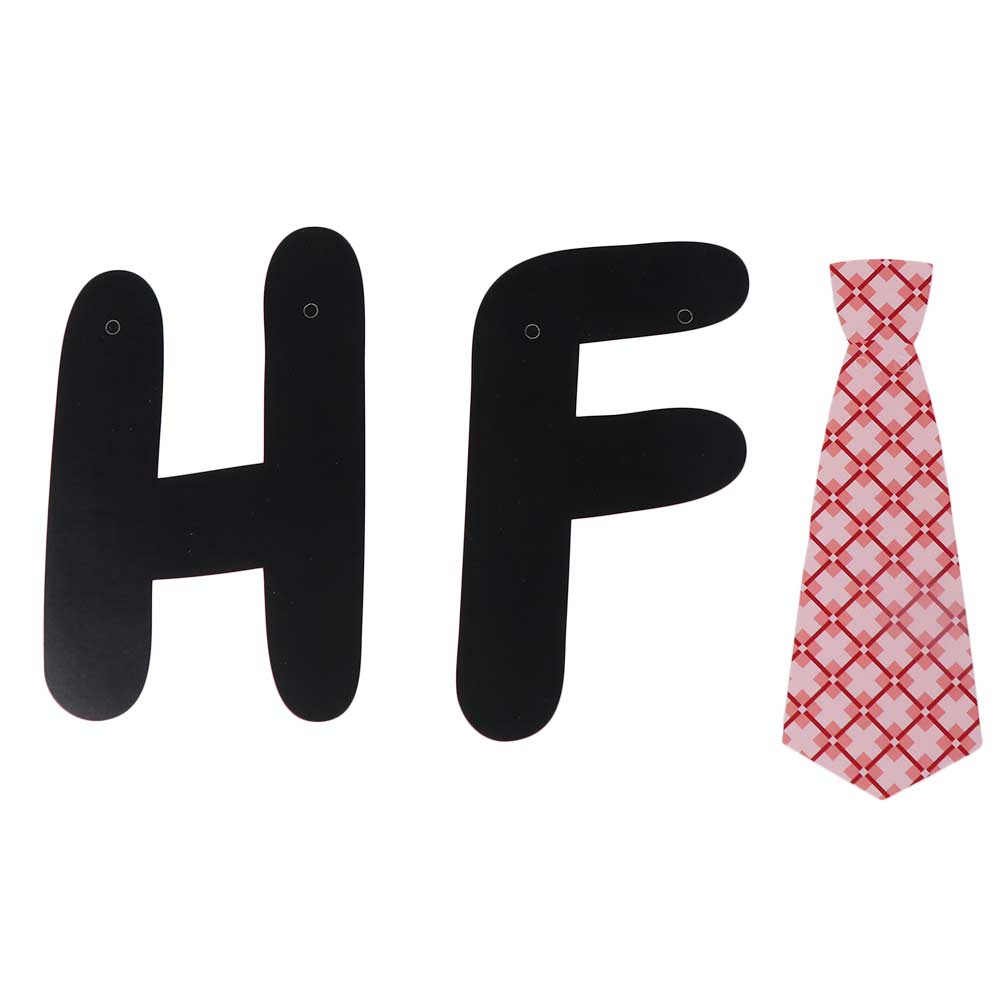 Colorful Tie Hanging Banner Festival Father's Day Ornament  Happy Father's Day Decor