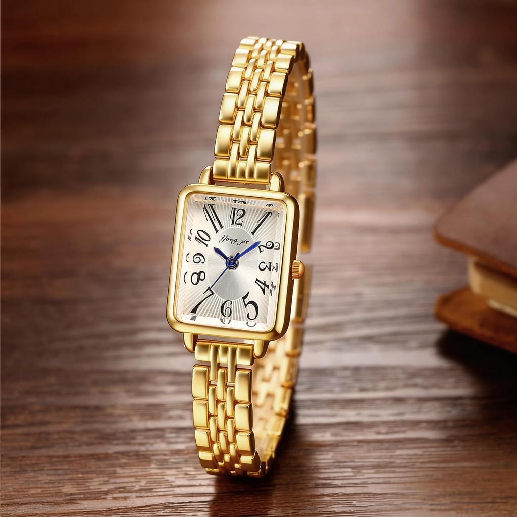 Square Watch Women Simple Fashion Analog Display Waterproof Quartz Casual Business Accessory - Birthday Anniversary Christmas Valentine's Day Gift