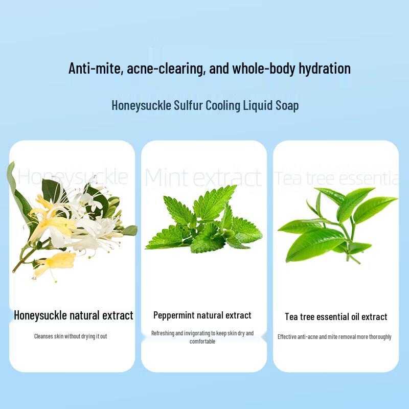 Shanghai Medicinal Honeysuckle Sulfur Cooling Liquid Soap 620g