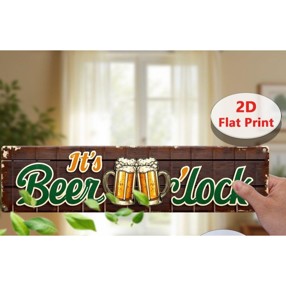 Retro Metal Wall Art for Home Office Beer Bar Decor