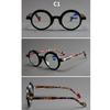 Women's glasses, retro round small frame glasses for men and women