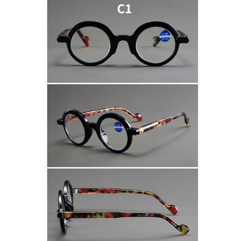 Women's glasses, retro round small frame glasses for men and women