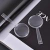 6/12PCS Handheld Transparent Magnifier 9cm Size Plastic Optics Learning Assistant Kits Party Game Props School Rewards Gifts ZYF