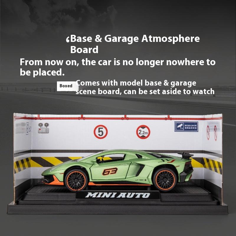 1:32 Lambor Aventador Svj Lp780-4 Sports Car Model Toy With Sound And Lights, Suitable For Birthday Gifts For Kids
